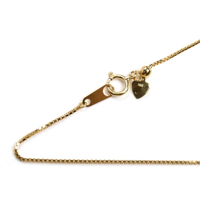 K18YG イエローゴールド ネックレス ベネチアン 3.7g -45cm フリーチェーン レディース 中古