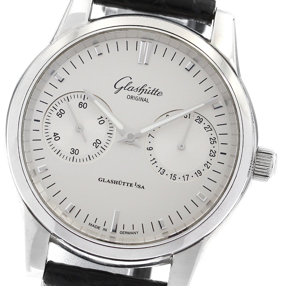 グラスヒュッテ・オリジナル GLASHUTTE ORIGINAL 1-39-58-02-02-04 セネタ ハンドデイト 自動巻き メンズ _899159【中古】