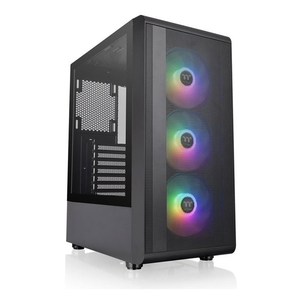 S200 TG ATX ミドルタワー PCケース 120mm ARGBファン 3基搭載 ブラック CA-1X200M1WN-00PCケース