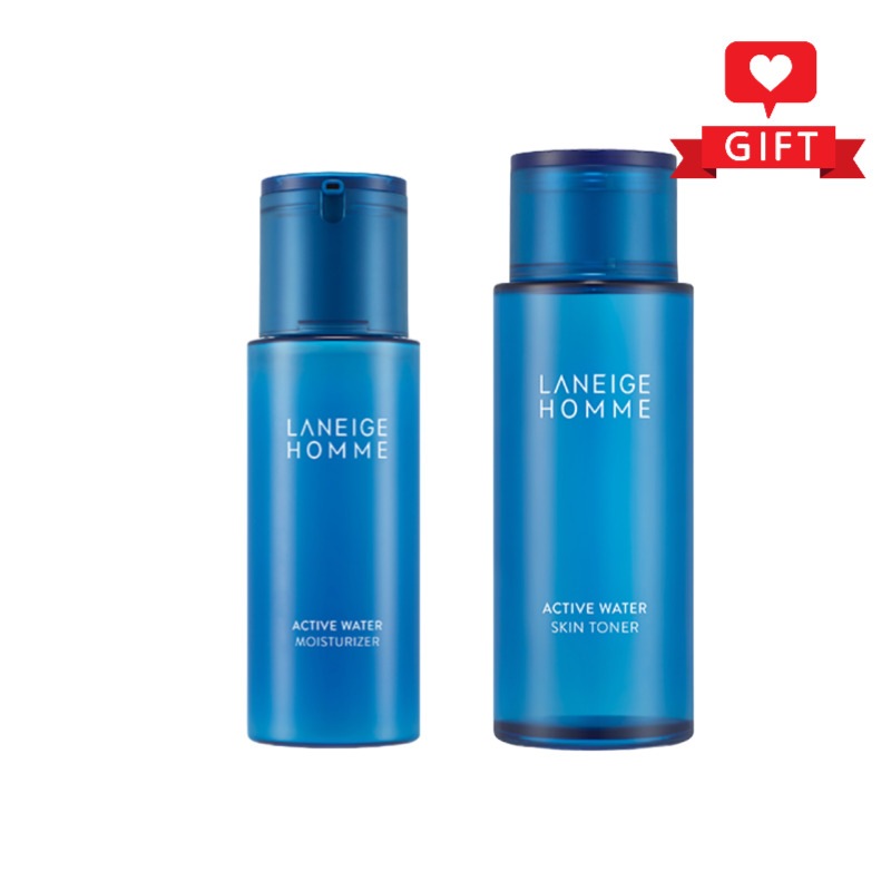 アクティブウォーター2点セット（スキン180ml＋モイスチャライザー125ml）/メンズスキンケア/水分補給/さっぱりタイプ