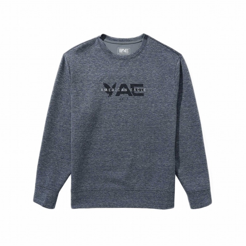 メンズ スウェット トレーナー AE 24/7 ネイビーヘザー