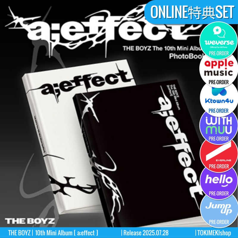 ONLINE特典+ PHOTOBOOK Ver. [2種SET] THE BOYZ アルバム 10th Mini [ aeffect ] /チャート反映 +Shop Gift