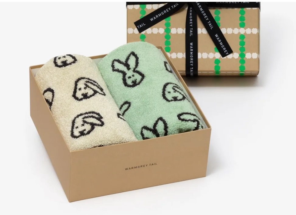 [韓国限定] BUNNY BUNNY かわいい フェイスタオル 2p