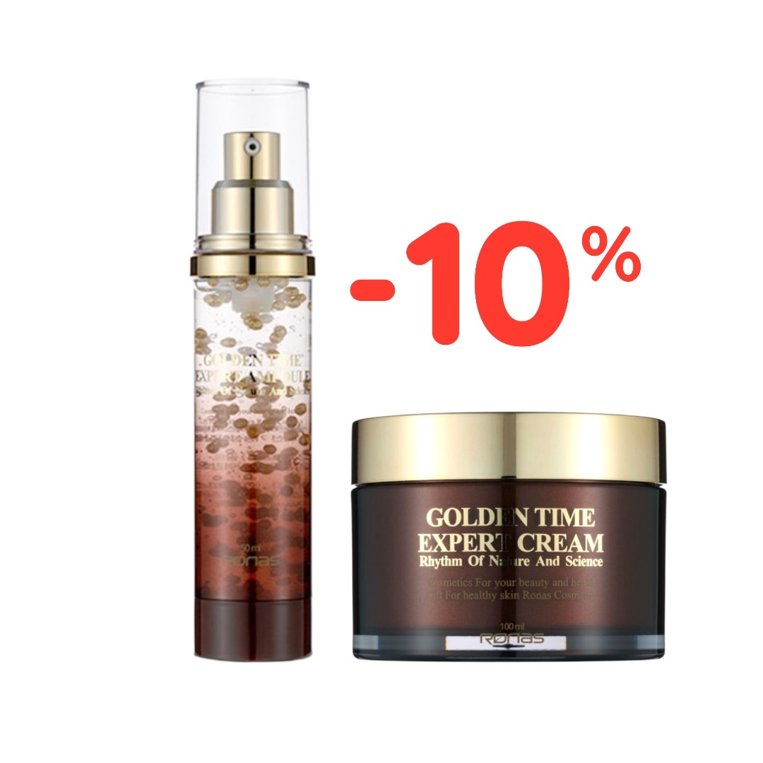 GOLDEN TIME EXPERT AMPOULE 47ml + CREAM 100ml