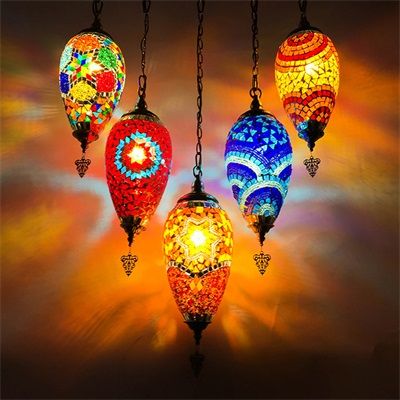 ペンダントライト おしゃれ ガラス 北欧 led対応 モザイク 花柄 円錐 丸柱 円筒形 トルコ風 トルコランプ 和室 寝室 キッチン リビング ダイニング アンティーク ステンドグラス 吊下げ灯 ダ