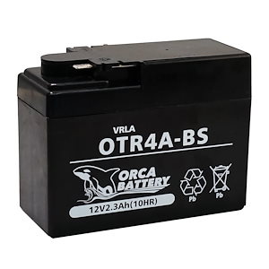 ORCAバッテリー バイク用 バッテリー 液入り 充電済み OTR4A-BS (YTR4A-BS / FTR4A-BS 互換)