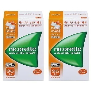 【第（2）類医薬品】 ニコレット フルーティミント 96個2個セット セルフメディケーション税制対象商品
