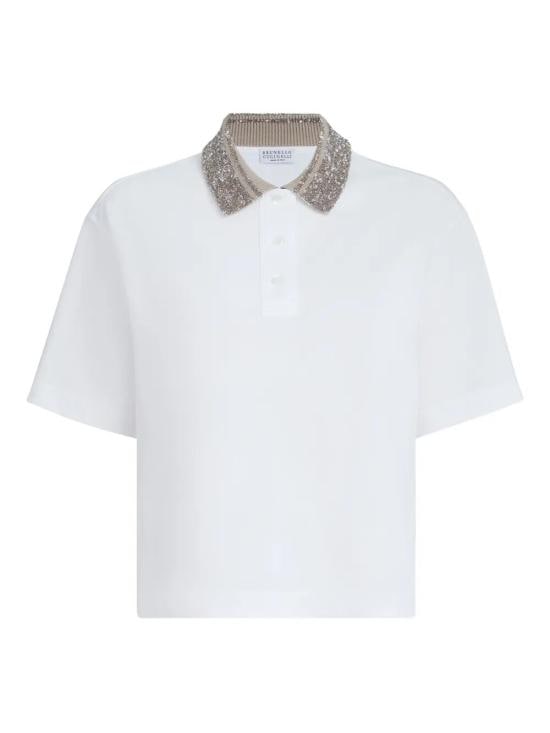 BRUNELLO CUCINELLI Women Polo Shirts M0T63EJ105 C6159 BIANCO