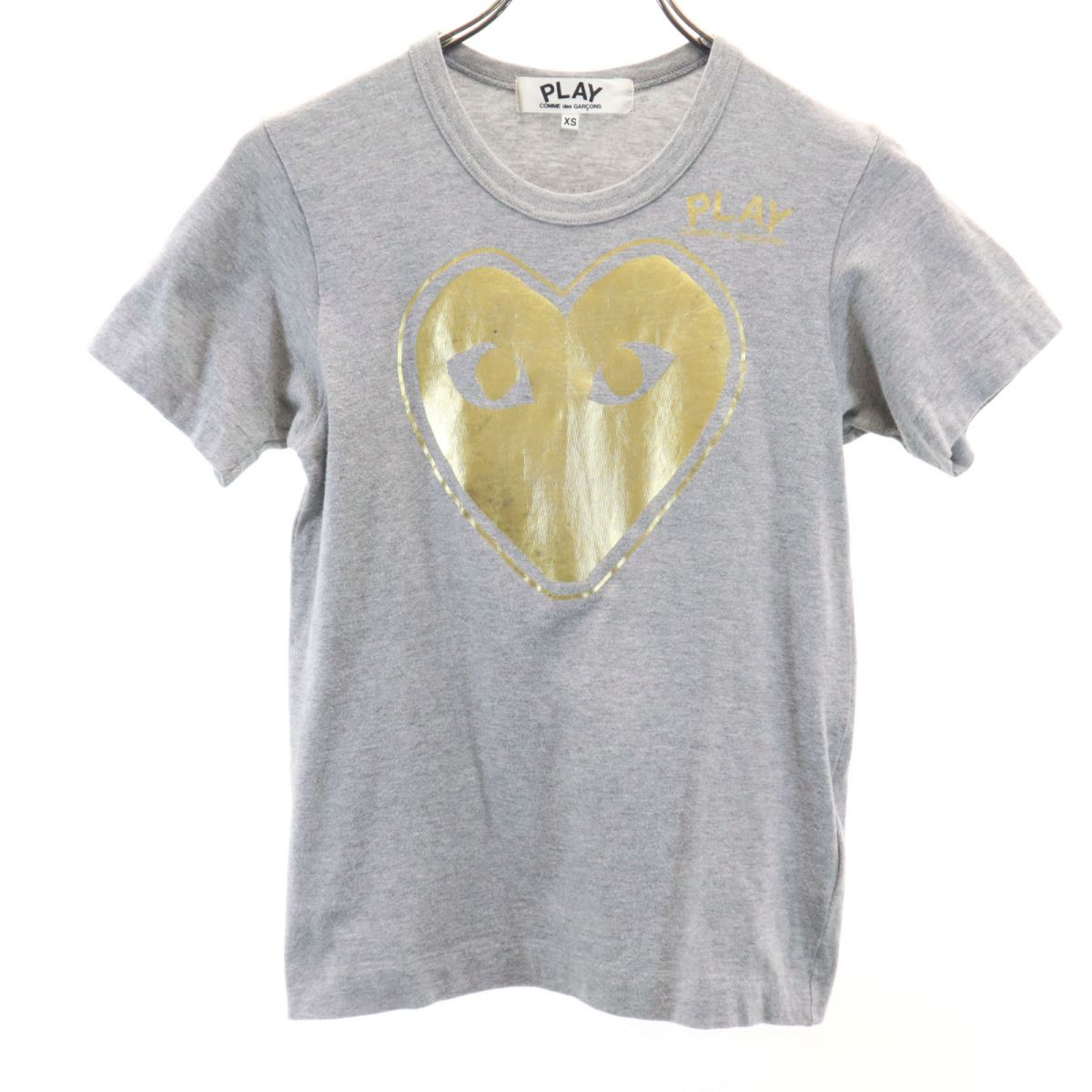 プレイコムデギャルソン 2011年 日本製 プリント 半袖 Tシャツ XS グレー PLAY COMME des GARCONS レディース 5,814円