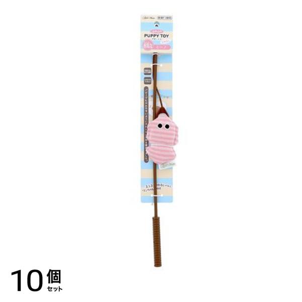 アドメイト 犬用 ふわふわパピートイじゃらし 呑気なミーノ 1本入 10個セット