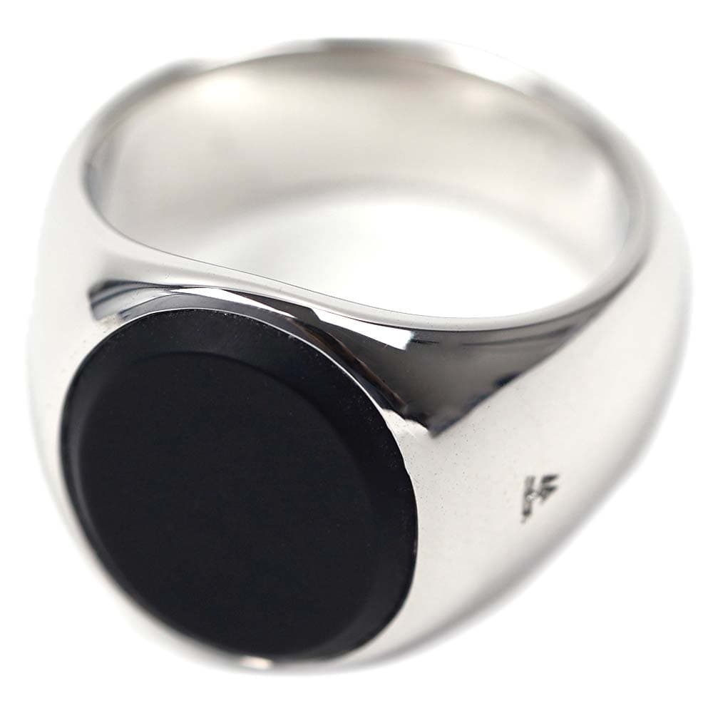 トムウッド 指輪 シルバーリング オーバル ブラックオニキス シルバー925 TOM WOOD OVAL SILVER BLACK ONYX R74HUMBO01S925-54 サイズ 54（日本サイ