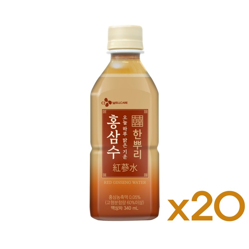 韓国-KMEAL-一本紅参水340mlx20pet一箱