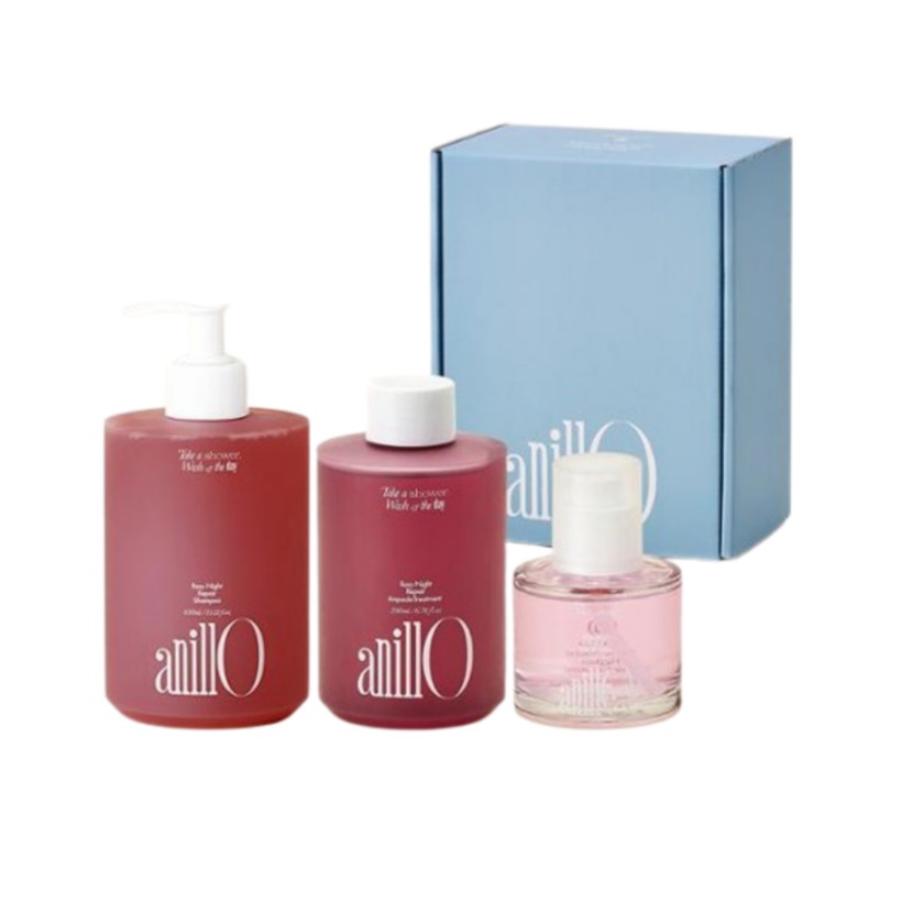 [25SS/New]ロジナイト リペア 3点セット(シャンプー450ml+アンプルトリートメント200ml+エッセンス50ml)