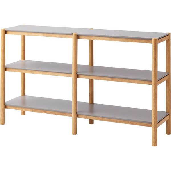 シェルフ 120 ナチュラル （約W123.5×D33.5×H80cm） 組立式