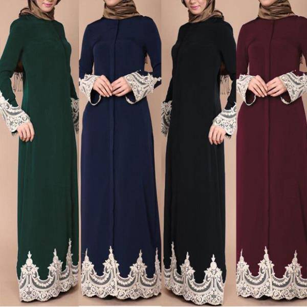 中近東アラビア民族ワンピース衣装女性ファッション豪華レース花柄モチーフ女性おしゃれ人気レディース