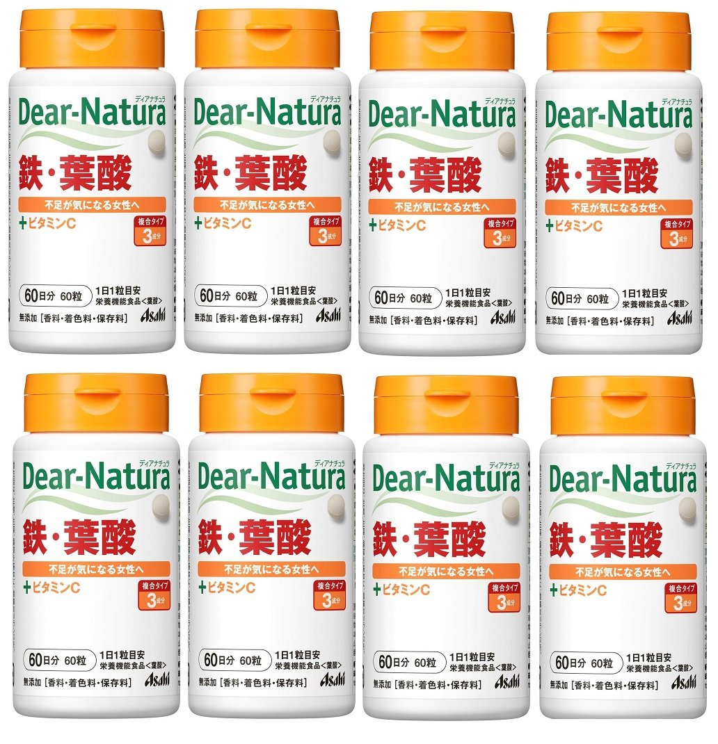 【まとめ買い】ディアナチュラ 鉄・葉酸 60粒×8個