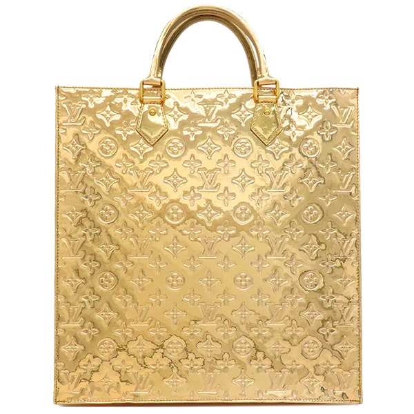 ルイヴィトン LOUIS VUITTON トートバッグ サックプラ ミラービニール ドレ ゴールド金具 金色 M40268 FO4029 【保存袋】【中古】
