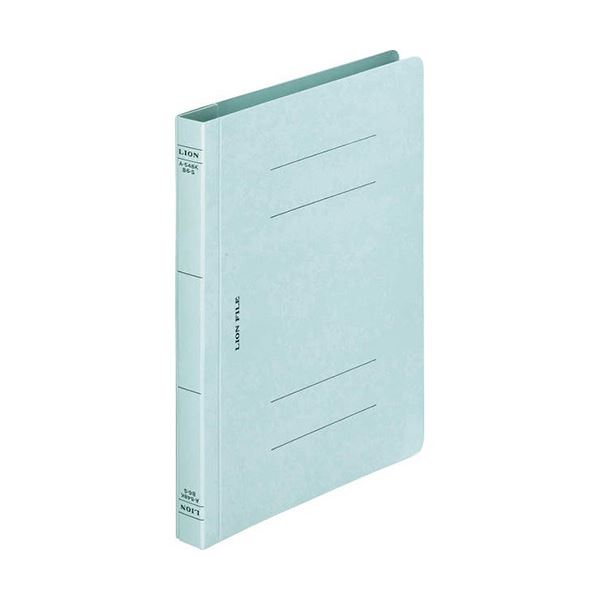 (まとめ) ライオン事務器 フラットファイル(環境)樹脂押え具 B6タテ 150枚収容 背幅18mm 水 A-548KB6S 1冊 (×50セット)