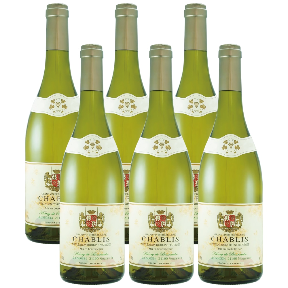 アンリ・ド・ブルソー シャブリ 2023 6本セット 750ml / フランス 辛口 白ワイン Henry de Boursaulx Chablis