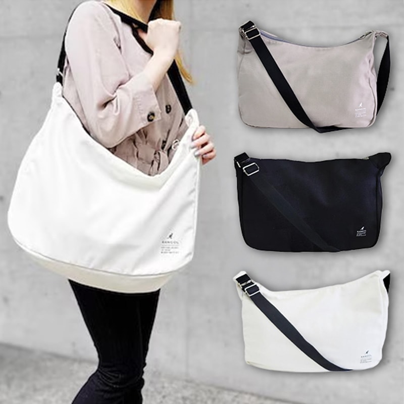 レディース バッグ ショルダーバッグ Big 大容量　モノトーン A4サイズ 黒 白 シンプル ブラック ホワイト ベージュ