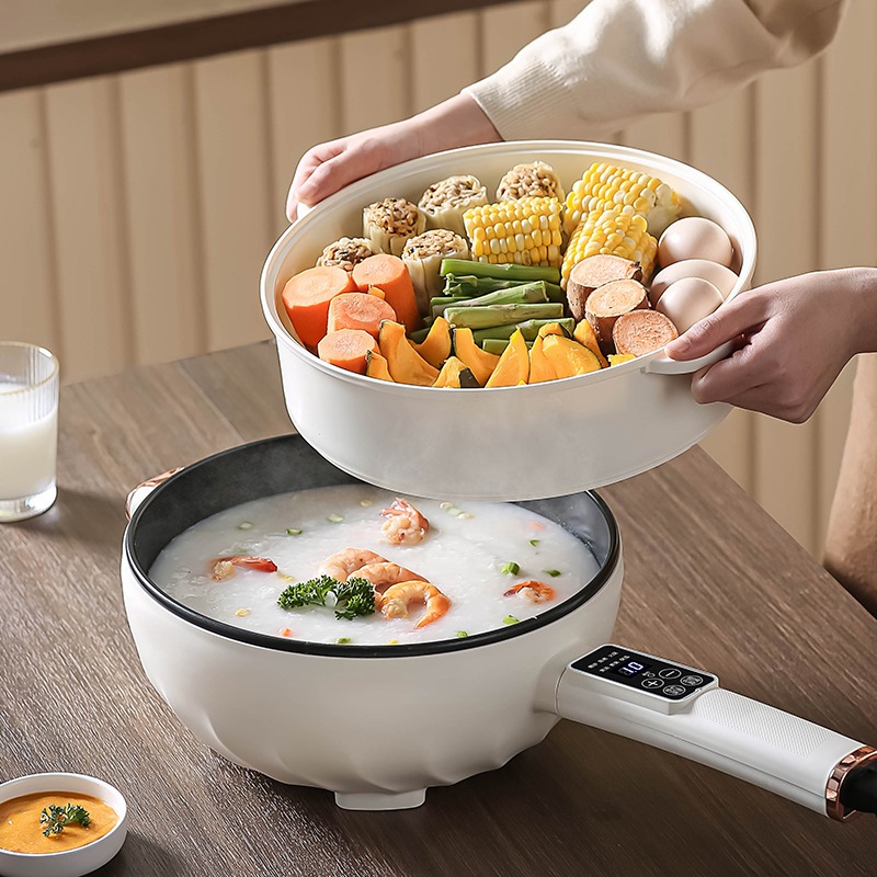 メーカー直販電気中華鍋多機能家庭用オールインワン電気鍋電気鍋大容量電気調理鍋ギフト卸売