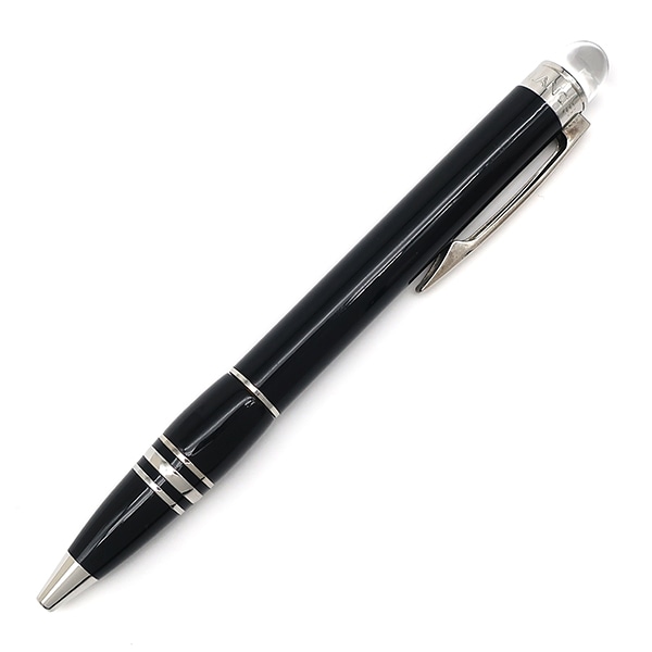 モンブラン ボールペン スターウォーカー メタル プレシャスレジン ブラック×シルバー 黒インク 筆記確認済み 【中古】