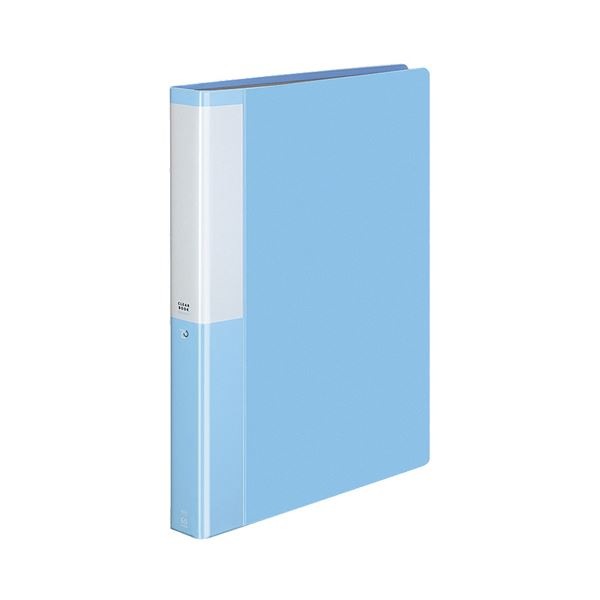(まとめ) コクヨ クリヤーブック(クリアブック)(POSITY) 固定式 A4タテ 60ポケット 背幅35mm ライトブルー P3ラ-L60NLB 1冊 (×10セット)