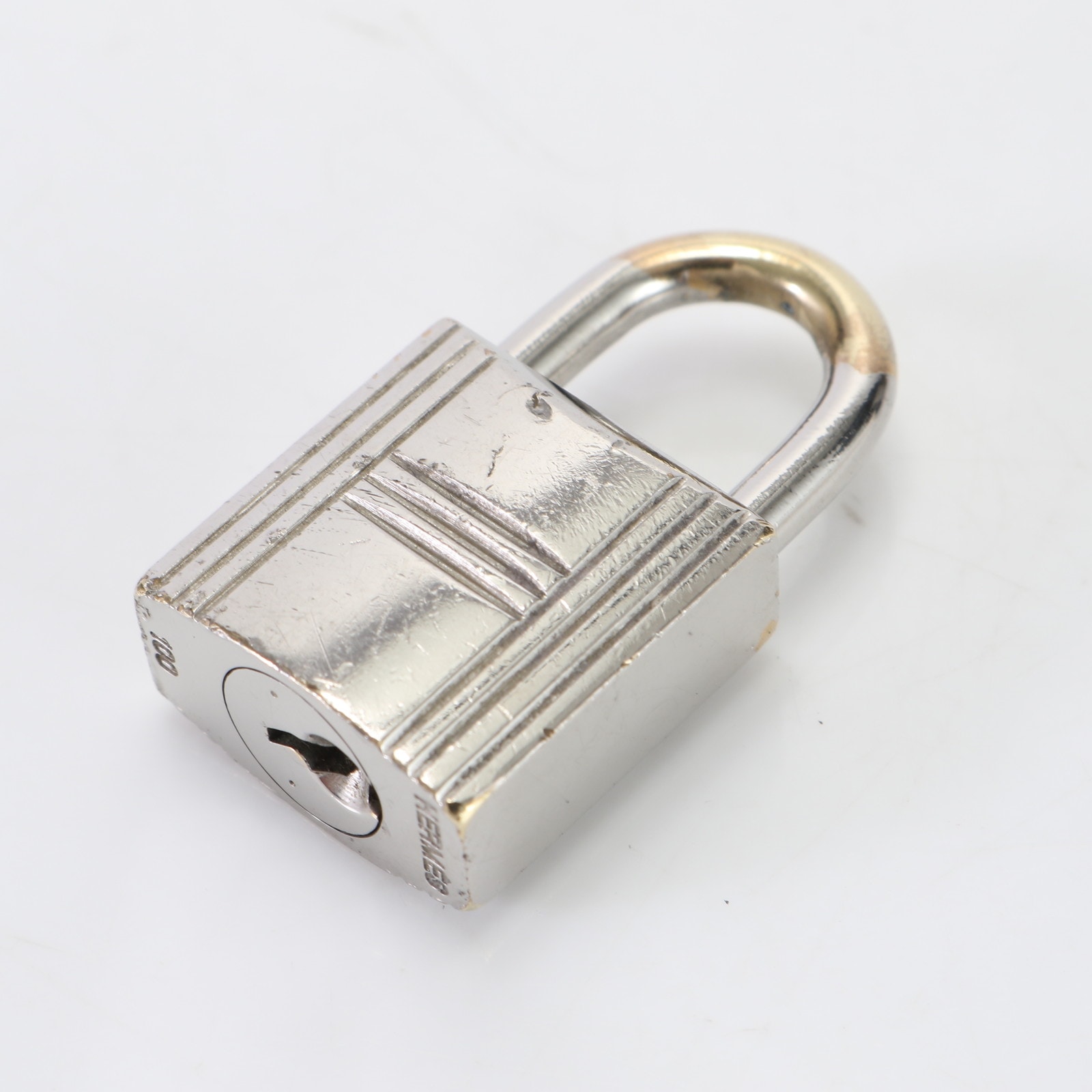 パドロック南京錠100番 シルバー バッグ バーキン ケリー ボリード カデナ メンズ レディース EET 1121-E2 中古