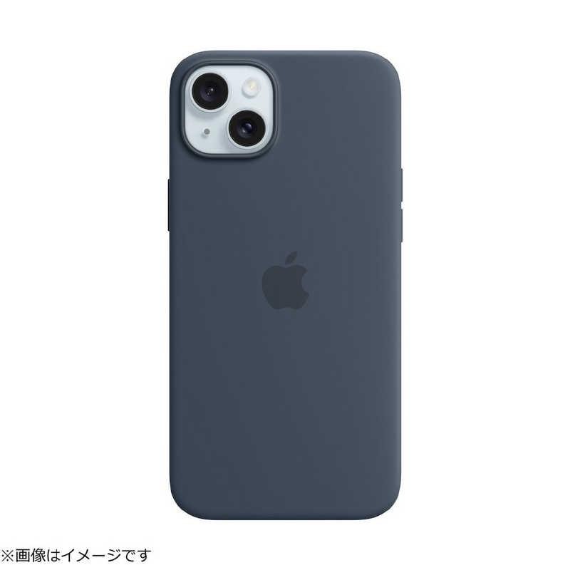 【新品未開封】iPhone 第15世代 Plusシリコーンケース - ストームブルー MT123FE/A