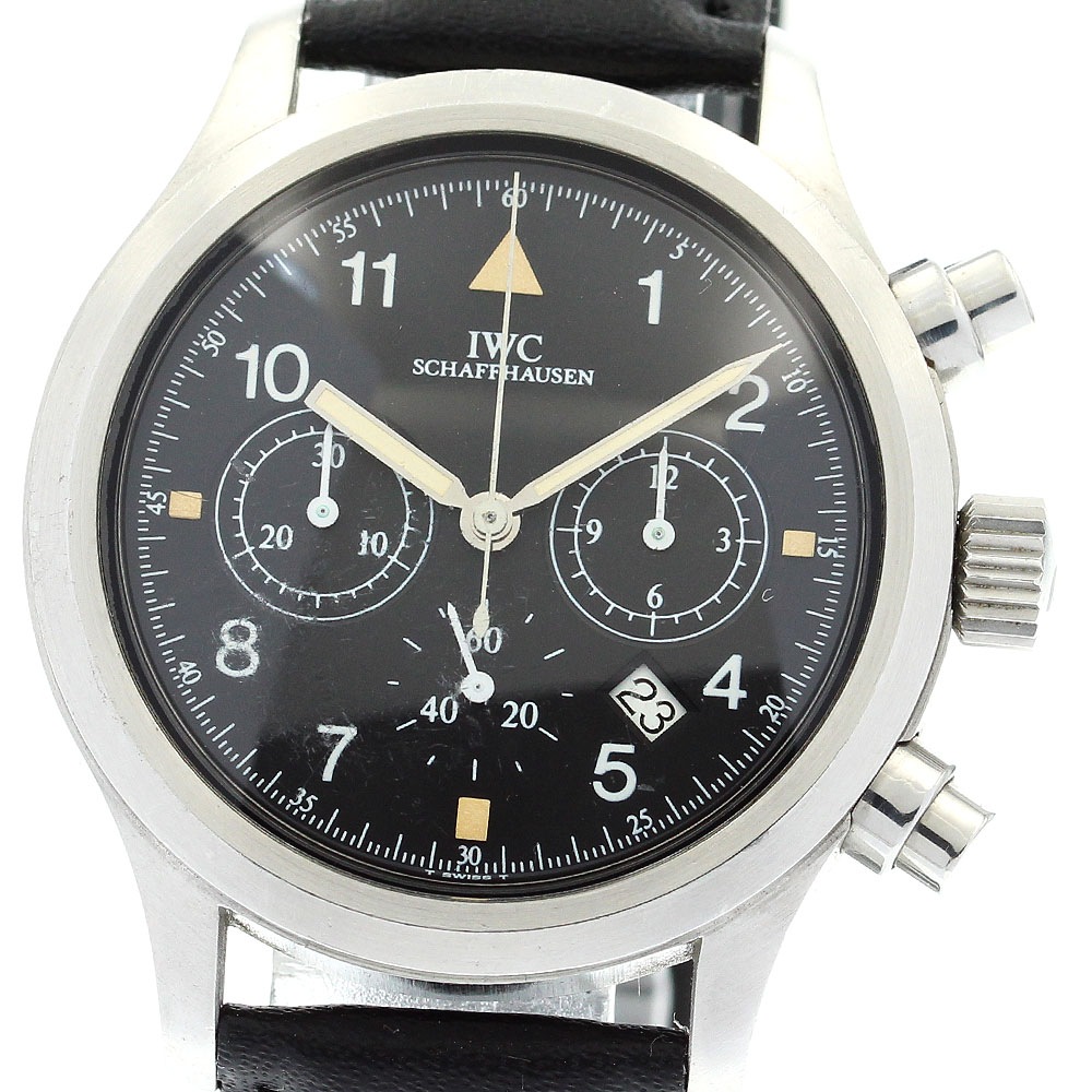 IWC IWC SCHAFFHAUSEN IW374002 フリーガー デイト クロノグラフ クォーツ メンズ _875181【中古】