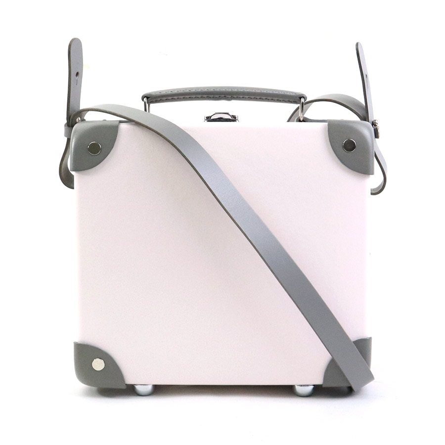 GLOBE TROTTER グローブトロッター トランクケース ミニユーティリティトランク レザー/バルカンファイバー ライトピンク×グレー ユニセックス 90085g