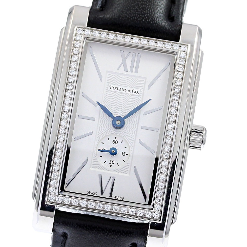 ティファニー TIFFANY&Co. Z0035.13.10B21A40A グランド ダイヤベゼル スモールセコンド クォーツ レディース 美品 _834853【中古】