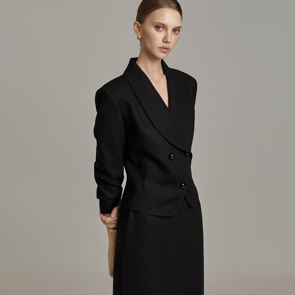 J2829 ショールカラー ウール ジャケット