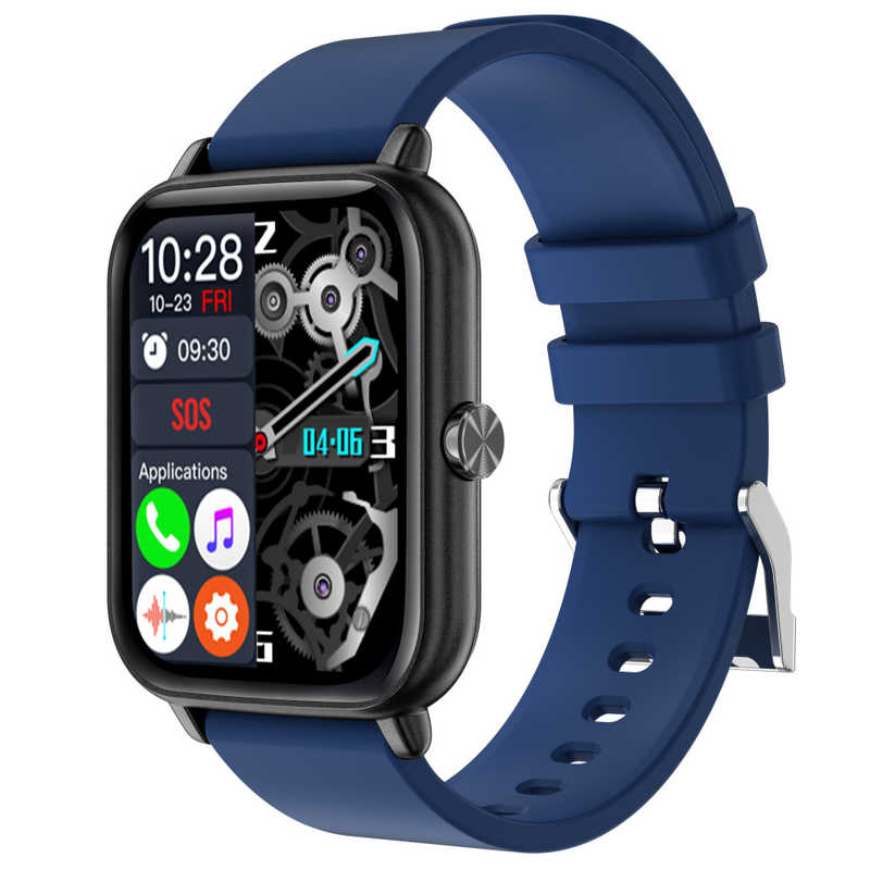 スマートR　スマートウォッチ 通話機能 録音機能付き ネイビー　A-80NV