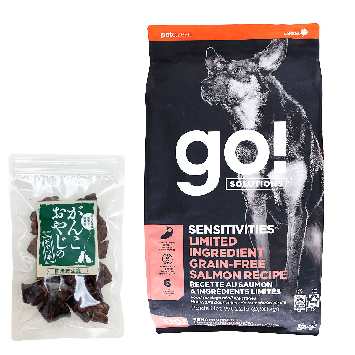 GO! ゴー ソリューションズ センシティブLID サーモン 9.98kg【国産鹿ラング15g付き】ドッグフード