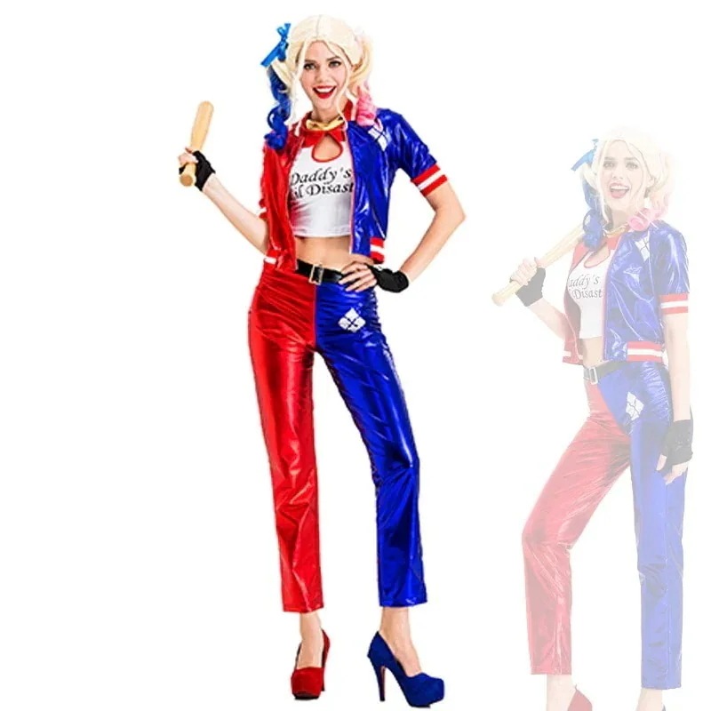 【限定SALE】コスチューム ステージ衣装 ドラマ 展示会 コミック ロールプレイング コスプレ 大人 女性 ジョーカー クイン ハーレイ スクワッド スーサイド