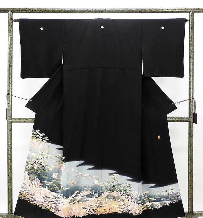 留袖 正絹 加賀友禅 星野高志作 身丈157.5cm 裄丈63.5cm 留袖 リサイクル 着物