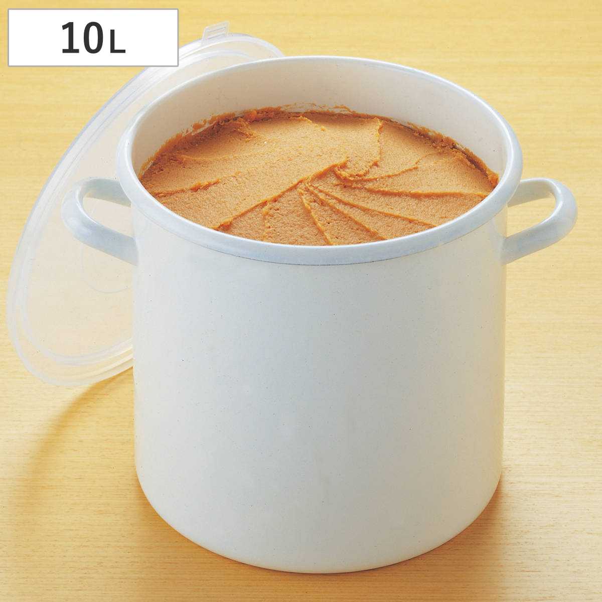 保存容器 10L ホーローストックポット 丸型 24ｃｍ ホーロー ホーロー容器 ほうろう 琺瑯 ホーロー製 琺瑯容器 ホーロー保存容器 保存 容器 ほうろう製 ぬけ漬け 漬物器 味噌 梅干し