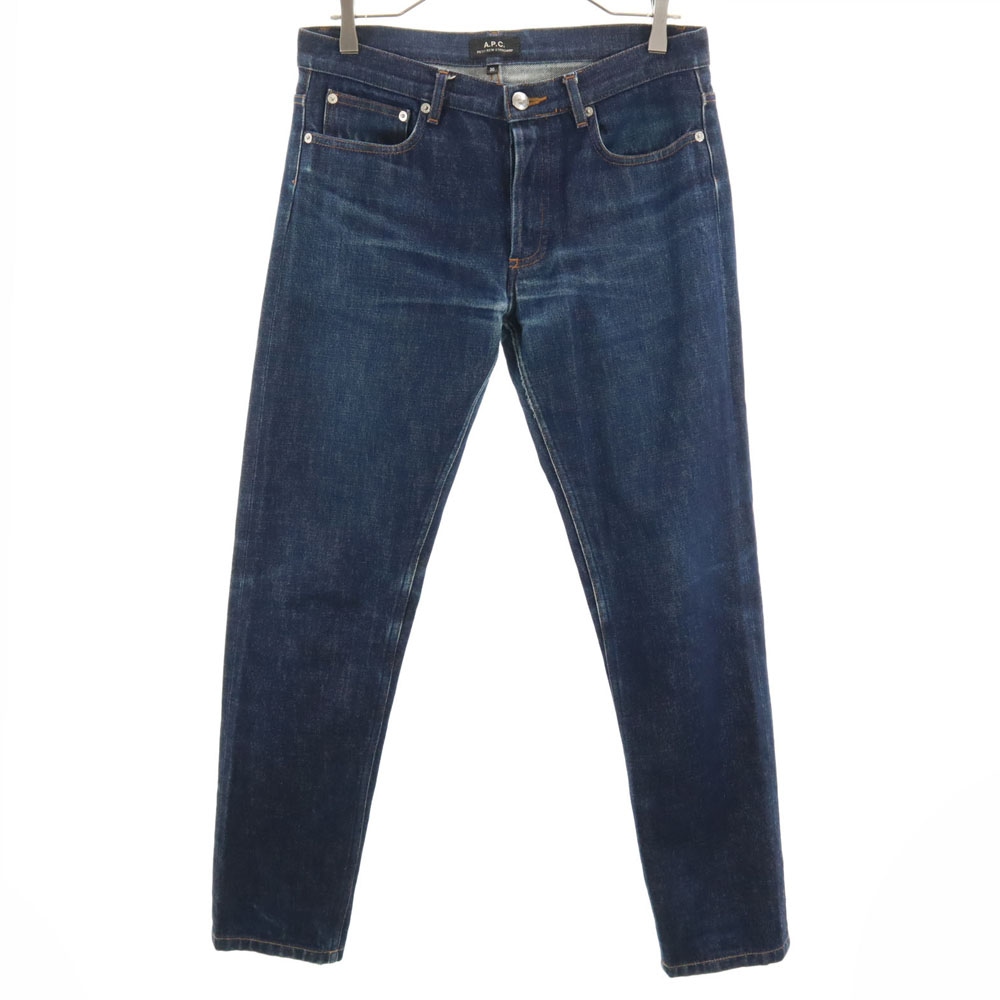 ストレート デニムパンツ ｗ30 ネイビー ジーンズ メンズ