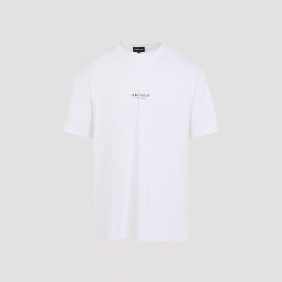 GIORGIO ARMANI Men T-Shirts GM001085 TE10629 U0002 OPTICAL WHITE