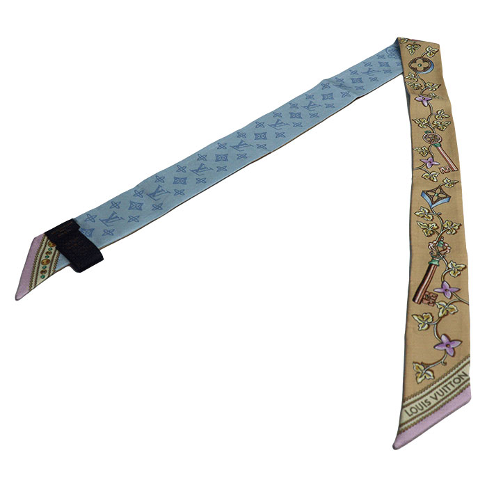 LOUIS VUITTON ルイ・ヴィトン バンドーBB LV ロック スカーフ ベージュ M90670 OS2284 レディース 中古 20,294円