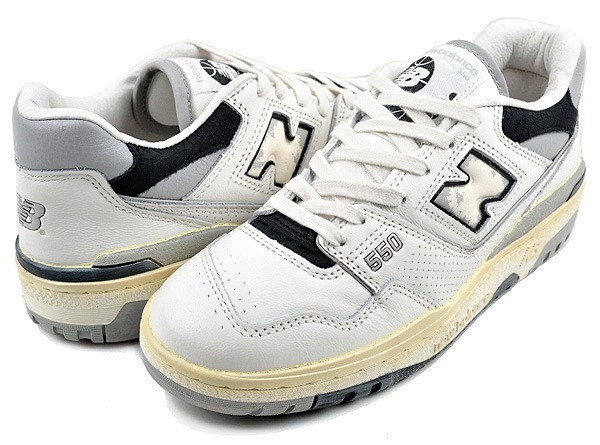 BB550VGB width D ヴィンテージ加工 ホワイト グレー