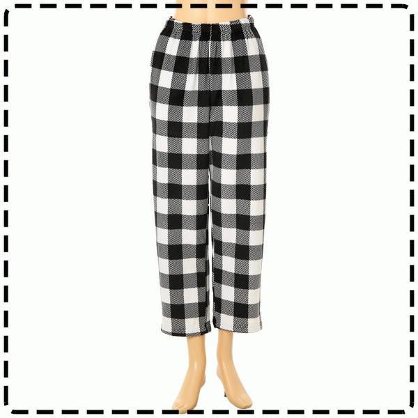 プラスミンクスパンチェック捺染女性パンツSEP2593FSSG 5,742円