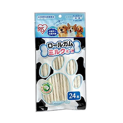 他サイト： アイリスオーヤマ(IRIS OHYAMA) 犬 おやつ ロールガムミルク味 24本入 P-MG-24Rの商品画像
