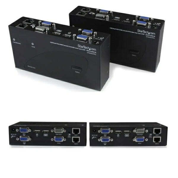 StarTech.com [SV565DUTPU] Cat5使用デュアルVGA対応KVMエクステンダ