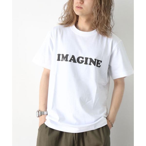 tシャツ ジョンレノン オノヨーコ 半袖 半袖 tシャツ IMAGINE 【セール品につき返品・交換不可】