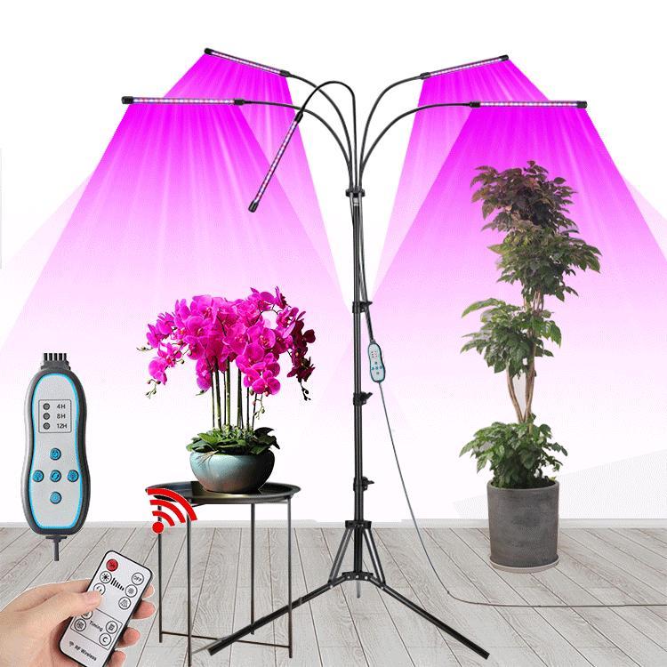 2021種類の三脚五頭三色led80w全スペクトル24時間循環定時長条植物ランプ 6,037円