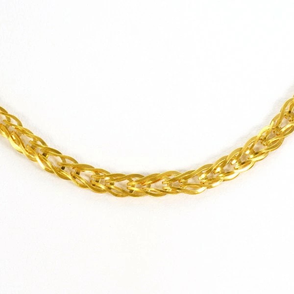 K24 24金 YG イエローゴールド ネックレス 約40cm ジュエリー 中古