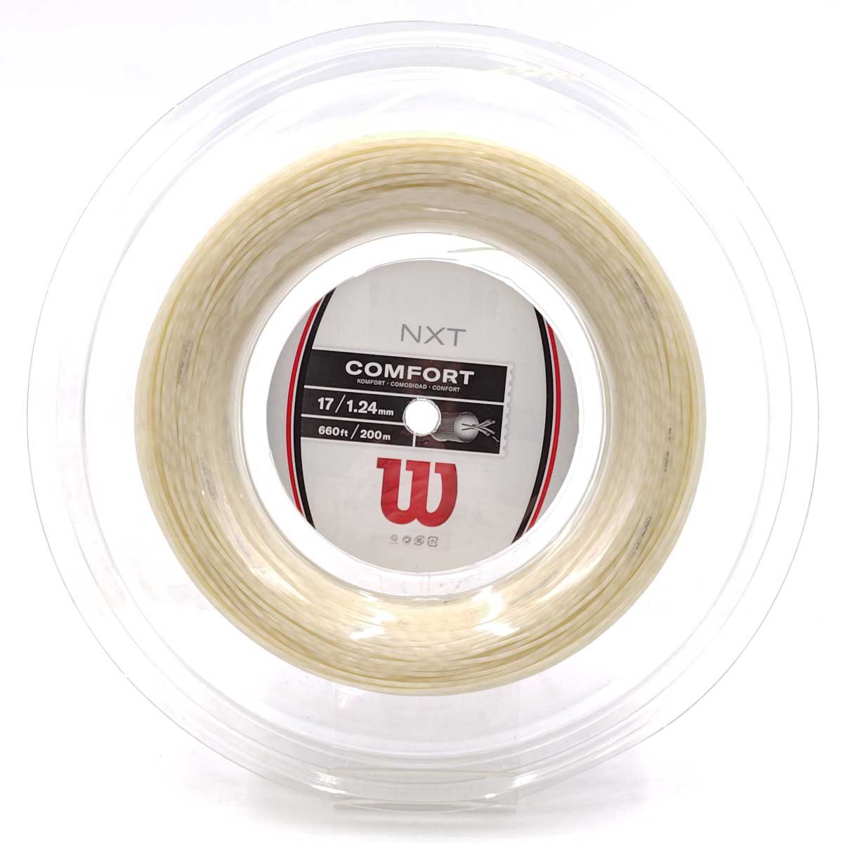 【中古・未使用品】ウイルソン NXT 17 硬式 テニス ストリング ガット 200m ロール ナチュラル WR831120117 Wilson 1.24mm