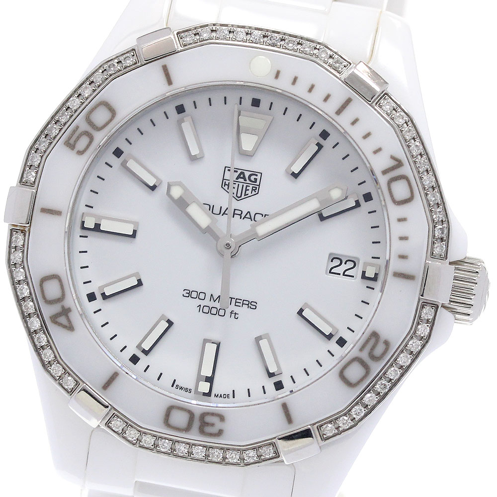 タグホイヤー TAG HEUER WAY1396.BH0717 アクアレーサー ダイヤベゼル クォーツ レディース 良品 保証書付き_862961【中古】